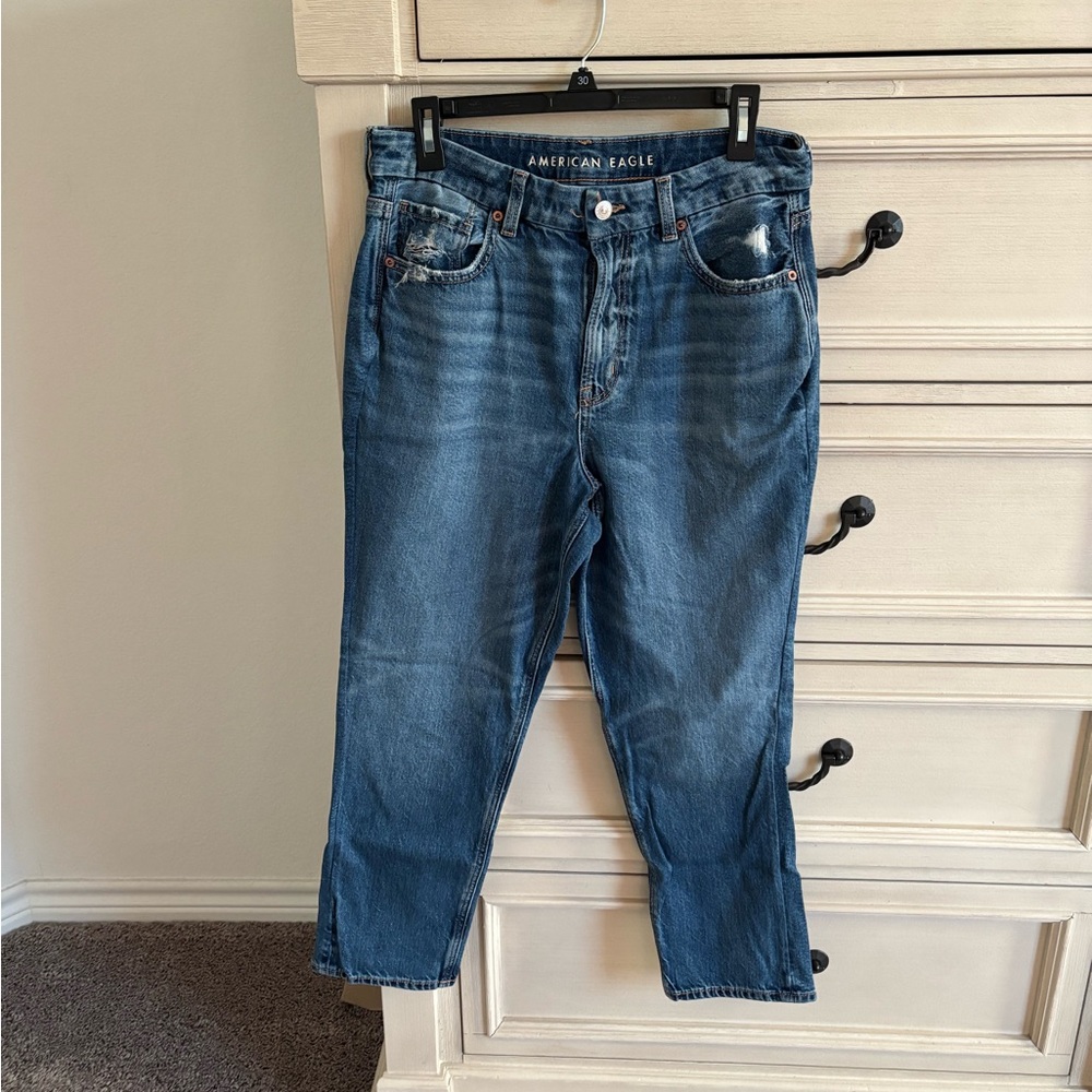 American Eagle Outfitters Women's High Rise Blue Jeans